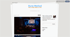 Desktop Screenshot of blog.burstmethod.com