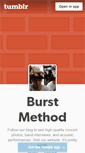 Mobile Screenshot of blog.burstmethod.com