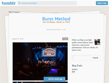 Tablet Screenshot of blog.burstmethod.com